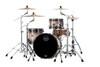 Mapex Saturn Evolution Hybrid Straight Ahead 3 Shell Pack Without Snare - Exotic Violet Burst (SE401XHBPZ) | Musician Madness