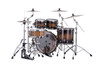 Mapex Saturn Evolution Classic 4 Piece Shell Pack Without Snare - Exotic Night Forest Burst (SE529XEBBMZ) | Musician Madness