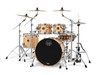 Mapex Saturn VI Rock 4 Piece Shell Pack Without Snare - Exotic Natural Burl (SR529XUZXN) | Musician Madness