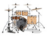 Mapex Saturn VI Rock 4 Piece Shell Pack Without Snare - Exotic Natural Burl (SR529XUZXN) | Musician Madness