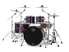 Mapex Saturn VI Standard 5 Piece Shell Pack Without Snare - Royal Purple Burst (SR628XZXP) | Musician Madness