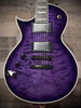 ESP LTD EC-1000 QM Left Handed Electric Guitar - See Thru Purple Sunburst (LEC1000QMSTPSBLH)