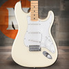Fender Standard Stratocaster Maple Fingerboard, White Pickguard, Olympic White | Musician Madness