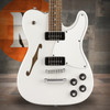 Fender Jim Adkins JA-90 Telecaster Thinline, Laurel Fingerboard, White | Musician Madness