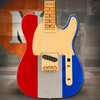 Fender Buck Owens Telecaster Maple Fingerboard, Red, Silver and Blue Sparkle | Musician Madness