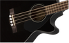 Fender CB-60SCE Bass, Walnut Fingerboard, Black | Musician Madness