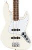Fender Standard Jazz Bass Laurel Fingerboard, White Pickguard, Olympic White | Musician Madness