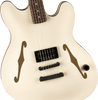 Fender Tom DeLonge Starcaster Rosewood Fingerboard, Black Hardware, Satin Olympic White | Musician Madness