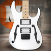 Ibanez Paul Gilbert Signature 6 String Electric Guitar (22.2" scale) - White (PGMM31WH)