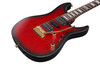 Ibanez Kiko Loureiro Signature 6 String Electric Guitar w/Case - Transparent Ruby Red (KIKO100TRR)