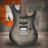 Ibanez Tom Quayle Signature 6 String Electric Guitar w/Case - Charcol Black Burst Flat (TQM2CUF) | Musician Madness