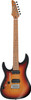 Ibanez AZ Prestige 6 String Electric Guitar w/Case - Tri Fade Burst Flat (AZ2402LTFF)