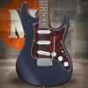 Ibanez AZ Prestige 6 String Electric Guitar w/Case - Dark Tide Blue Flat (AZ2203NTDBF)