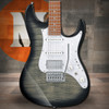 Ibanez AZ Standard 6 String Electric Guitar - Transparent Black Sunburst (AZ22S1FTKS)
