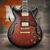 Ibanez AM Artstar 6 String Electric Guitar w/Case - Dark Brown Sunburst (AM153QADBS) | Musician Madness