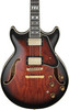 Ibanez AM Artstar 6 String Electric Guitar w/Case - Dark Brown Sunburst (AM153QADBS)