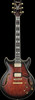Ibanez AM Artstar 6 String Electric Guitar w/Case - Dark Brown Sunburst (AM153QADBS)