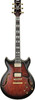 Ibanez AM Artstar 6 String Electric Guitar w/Case - Dark Brown Sunburst (AM153QADBS)