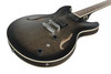 Ibanez AS Artcore 6 String Electric Guitar  - Transparent Black Flat (AS53TKF)