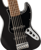 Squier Affinity Series Jazz Bass VI - Laurel Fingerboard - Black Pickguard - Black Metallic | Musician Madness