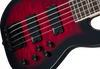 Jackson JS Series Concert Bass JS3VQ - Amaranth Fingerboard - Transparent Red Burst | Musician Madness