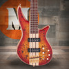Jackson Pro Series Spectra Bass SBP V - Caramelized Jatoba Fingerboard - Transparent Cherry Burst | Musician Madness