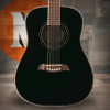 Oscar Schmidt OG1B-A 3/4 Dreadnought Acoustic Guitar. Black (OG1B-A-U) | Musician Madness