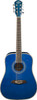 Oscar Schmidt OG2TBL-A Dreadnought Acoustic Guitar. Trans Blue (OG2TBL-A-U) | Musician Madness