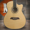 Oscar Schmidt OACEFN-A Auditorium Cutaway Acoustic Electric Guitar. Flame Maple (OACEFN-A-U) | Musician Madness