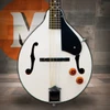 Oscar Schmidt OM10EWH-O Bluegrass Mandolin W/Pre Amp - White (OM10EWH-A-U) | Musician Madness