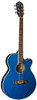 Oscar Schmidt OG8CETBL-A Folk Cutaway Acoustic Electric Guitar. Trans Blue (OG8CETBL-A-U) | Musician Madness