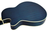 Oscar Schmidt OG8CETBL-A Folk Cutaway Acoustic Electric Guitar. Trans Blue (OG8CETBL-A-U) | Musician Madness