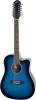Oscar Schmidt OD312CETBL-A Dreadnought 12 String Cutaway Acoustic Electric Guitar - Trans Blue (OD312CETBL-A-U) | Musician Madness