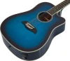 Oscar Schmidt OD312CETBL-A Dreadnought 12 String Cutaway Acoustic Electric Guitar - Trans Blue (OD312CETBL-A-U) | Musician Madness