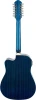 Oscar Schmidt OD312CETBL-A Dreadnought 12 String Cutaway Acoustic Electric Guitar - Trans Blue (OD312CETBL-A-U) | Musician Madness