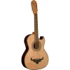 Oscar Schmidt OH32SEQN Acoustic Electric Bajo Quinto w/Bag - Quilt Natural (OH32SEQN-U) | Musician Madness