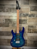 Ibanez GIO RX 6 String Electric Guitar - Left Handed - Transparent Blue Burst (GRX70QALTBB) | Musician Madness