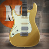 Schecter Nick Johnston Traditional HSS 10th Anniversary Left-handed Electric Guitar - Atomic Saffron (1157) | Musician Madness