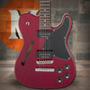 Fender Jim Adkins JA-90 Telecaster Thinline, Laurel Fingerboard, Crimson Red Transparent | Musician Madness