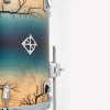 Dixon Artisan Maple 422 Shell Pack Enchanted Electric Blue Reverse Burst (PODAN422-11-EA-CR) | Musician Madness