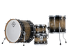 Dixon Artisan Select 422 Shell Pack PMT over Black to Black Burst (PODAX422-07-BKMBB-CR) | Musician Madness