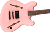 Fender Tom DeLonge Starcaster Rosewood Fingerboard, Black Hardware - Satin Shell Pink Picks and  Strap Bundle  | Musician Madness