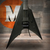 LTD Arrow Black Metal Floyd Rose Electric Guitar – Black Satin - Used | Musician Madness