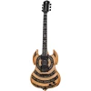 Schecter Wylde Audio Barbarian Norse Dragon Bullseye Electric Guitar - Rawtop (4574) | Musician Madness
