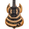 Schecter Wylde Audio Barbarian Norse Dragon Bullseye Electric Guitar - Rawtop (4574) | Musician Madness
