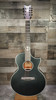 Schecter Regulo Caro-7 Acoustic Acoustic-Electric Guitar - Satin Black (3719) | Musician Madness
