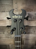 Schecter Devil-4 Left Handed Electric Bass Guitar - Blackout (89) | Musician Madness