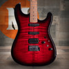 Washburn Sonamaster Elite Double Cutaway Electric Guitar - Flame Red Burst (SE3FRB-U) | Musician Madness