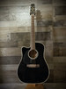 Takamine EF341DXLH Left Hand Acoustic Guitar - Gloss Black w/ Semi-Hard Case (JTAKEF341DXLH) | Musician Madness
