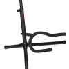 Stageline GS100B Guitar Stand  Universal Cradle for Acoustic & Electric Guitars, Adjustable Height 19?31?, Black Finish with Rubber Padding & Security Strap (GS100B-SLN-U) | Musician Madness